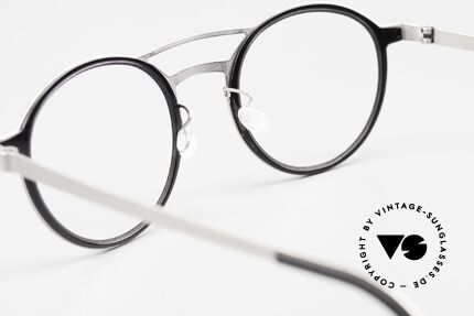 Lindberg 9739 Strip Titanium Round Frame Double Bridge, orig. DEMO lenses can be replaced with prescriptions, Made for Men