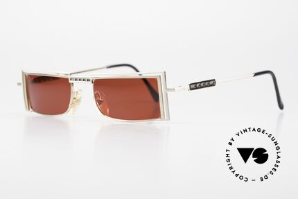 Casanova LC5 Gaudy 3D Red Lenses Square, LC ="Liberty Collezione", which is Ital. "Art Nouveau", Made for Men and Women