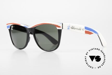 Ray Ban Wayfarer II Olympic Games 1992 Albertville, B&L quality mineral lenses (for 100% UV-protection), Made for Men and Women