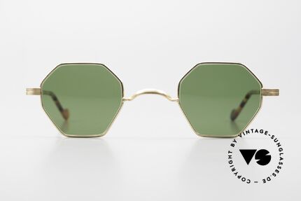 Lunor II A 11 Gold Plated Vintage Frame, combination: full rimmed metal frame & acetate temples, Made for Men and Women