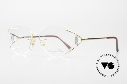 Christian Dior 2591 Rimless Frame From 1989, the lens shape can also be changed as desired, Made for Women