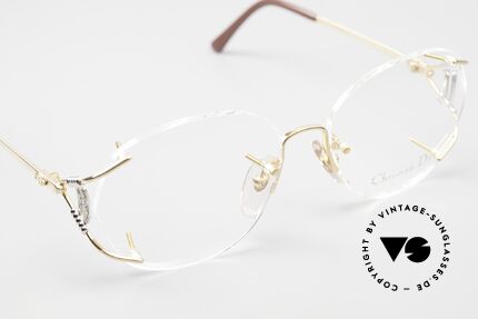 Christian Dior 2591 Rimless Frame From 1989, NOT retro eyeglasses; an old vintage 80's rarity!, Made for Women