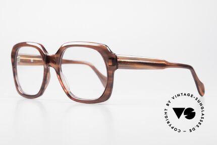 Metzler 2063 Old School 70's Eyewear, XL frame (145mm width) with new clear DEMO lenses, Made for Men