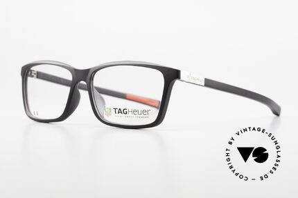 Tag Heuer 0518 Avant-Garde Eyewear Series, distinctive men's glasses made of elastomer plastic, Made for Men