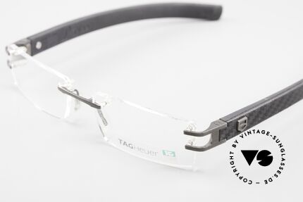 Tag Heuer L-Type 0112 Rimless Frame Leather Temples, hypoallergenic elastomer (a FORMULA 1 innovation), Made for Men