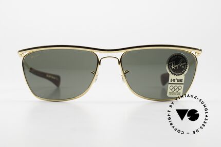 Ray Ban Olympian II Deluxe Rare 1980's Sunglasses, striking golden frame with 1st class B&L lenses, Made for Men