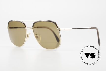 Rodenstock Bastian Gold Filled 70's Sunglasses, 1/20 of the metal with 10ct gold (incredible top-quality), Made for Men