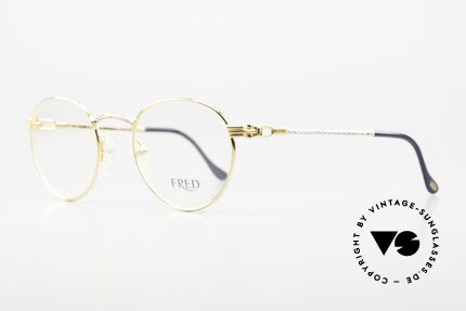 Fred Ouragan Luxury Panto Eyeglasses, the name says it all: 'ouragan' = French for 'windstorm', Made for Men