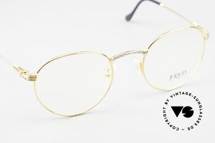 Fred Ouragan Luxury Panto Eyeglasses, precious bicolor edition: size 51°21 + orig. box & case, Made for Men