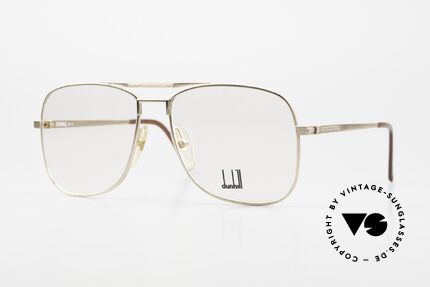 Dunhill 6038 Gold-Plated Men's Eyewear, A. Dunhill glasses, model 6038, size 59/16 from 1986, Made for Men