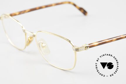 Cartier Aube - S 90's Frame Classic Square, the demo glasses can be replaced as desired; varifocal, Made for Men