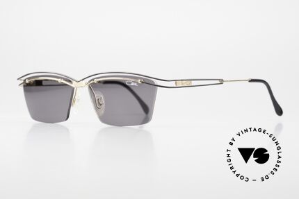 Cazal 992 Square Designer Sunglasses, fantastic frame construction (lens attachment), Made for Women