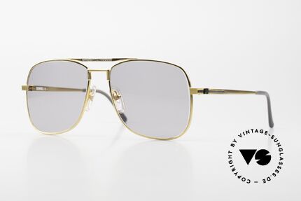 Dunhill 6038 Gold-Plated Titanium Frame 80's, DUNHILL Titanium sunglasses with 925 Sterling Silver, Made for Men