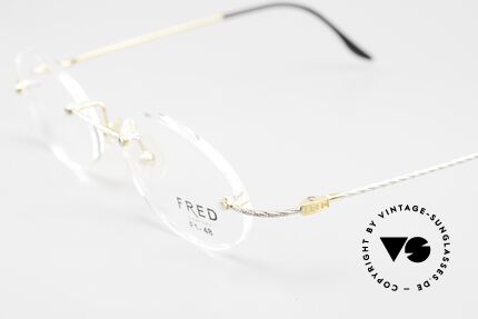 Fred F10 L01 Rimless Luxury Eyeglasses, UNWORN, new old stock, comes with a case by FRED, Made for Men and Women