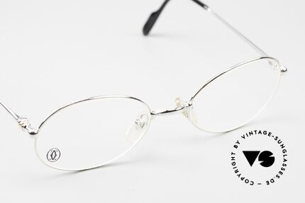 Cartier Saturne - M Platinum-Plated 90's Frame, unworn rarity from 1997 with original Cartier packaging, Made for Men and Women