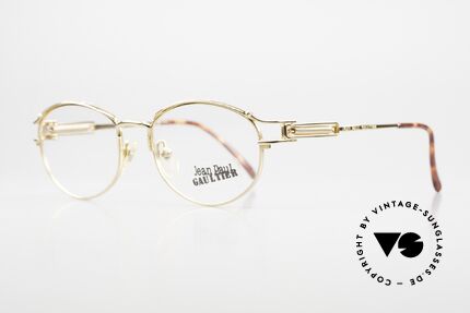 Jean Paul Gaultier 55-5109 2Pac Eyeglasses From 1996, brilliant locking flap-mechanism at the temple hinges, Made for Men and Women