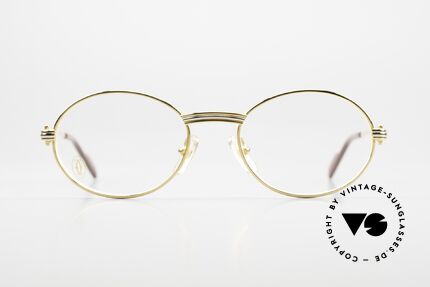 Cartier Saint Honore - S 22ct Gold-Plated Eyeglasses, in SMALL size 49°18, 130 the smallest Honoré version, Made for Men and Women