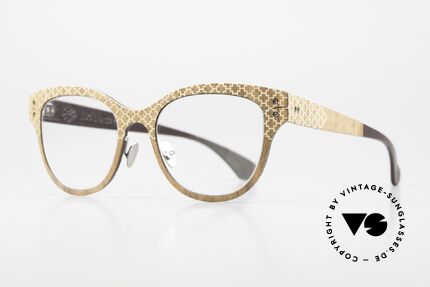 Lucas de Stael Nemus 01 Wood And Leather Covered, luxury model with leather cover (connoisseur glasses), Made for Women