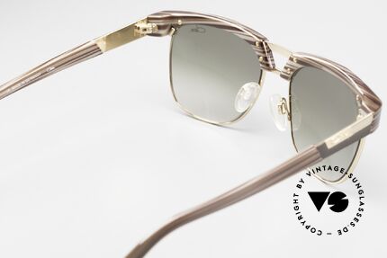 Cazal 9065 Designer Sunglassses Unisex, the gold-plated frame could be glazed with prescriptions, Made for Men and Women