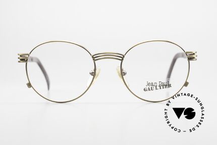 Jean Paul Gaultier 55-3174 Designer Vintage Glasses, the temples are shaped like a fork (typically unique JPG), Made for Men and Women