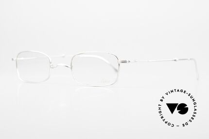 Lunor XXV Folding 01 Square Foldable Frame 90s, well-known for the "W-bridge" & the plain frame designs, Made for Men and Women