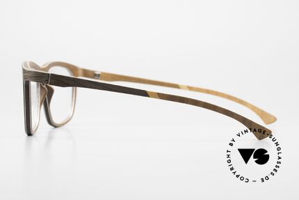 W-Eye Alpha15 Men's Wooden Eyeglasses, striking frame design = eyeglasses for gentlemen, Made for Men