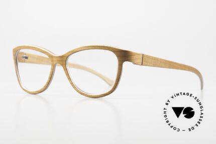 W-Eye Vanessa Ladies Wooden Eyeglasses, combined with aluminum foil; see www.w-eye.it, Made for Women