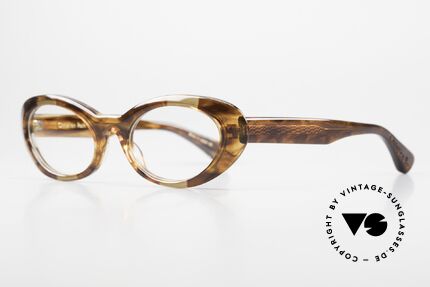 Christian Roth Round WAV Oval Round Eyeglasses, interesting coloring in: Amber Smoke - Brown Crystal, Made for Women