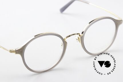 Masunaga GMS-826 High-End Panto Glasses, here, an unworn unisex panto titan model from 2018, Made for Men and Women
