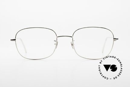 Gernot Lindner GL-301 Square Frame 925 Silver, the former Lunor founder now creates silver glasses, Made for Men and Women