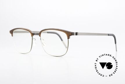Lindberg 9835 Strip Titanium Men's Glasses Combi Frame, men's model 9835, size 50-19, temple 135m, col. 10, Made for Men