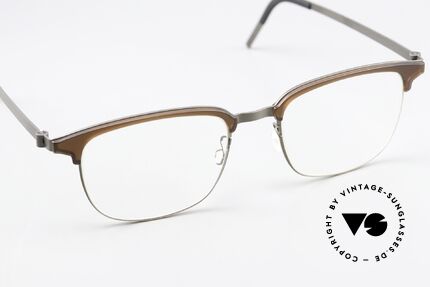 Lindberg 9835 Strip Titanium Men's Glasses Combi Frame, unworn, new old stock with original case by Lindberg, Made for Men
