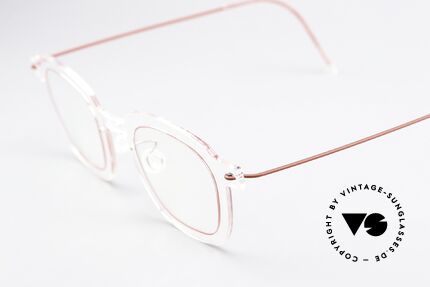 Lindberg 6587 NOW Frame Crystal Clear With Red, crystal clear front with red stripes = pure lightness!, Made for Men and Women