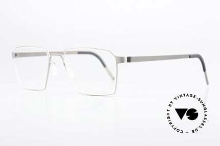 Lindberg 9628 Strip Titanium Square Titanium Frame, light as a feather but extremely stable & very durable, Made for Men and Women