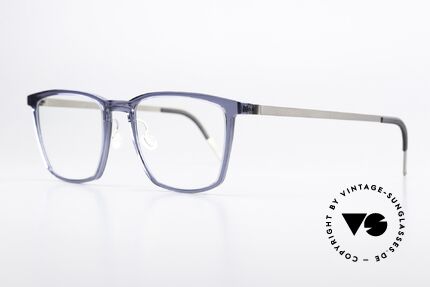 Lindberg 1260 Acetanium Large Vintage Frame Blue, great frame made of acetate & titanium combination, Made for Men