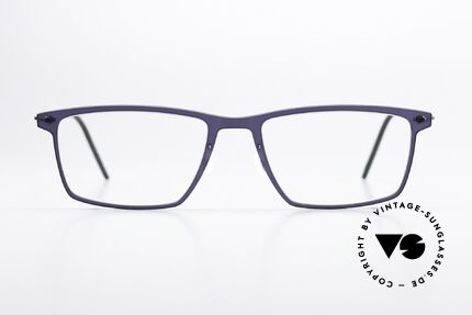 Lindberg 6544 NOW Dark Purple And Dark Gray, square model 6544, size 53/18, for ladies and gents, Made for Men and Women