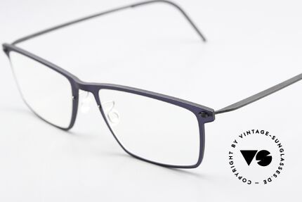 Lindberg 6544 NOW Dark Purple And Dark Gray, color T802-U9 = dark purple front with gray temples, Made for Men and Women