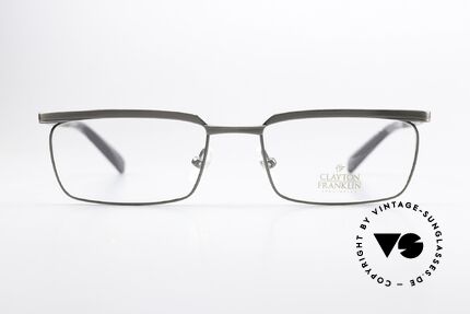 Clayton Franklin 567 Antique Metal Brushed Frame, brand named after the inventor of bifocal glasses, Made for Men and Women