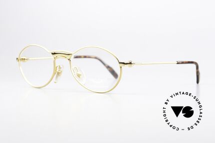 Aston Martin AM01 Matt Gold And Yellow Gold, high-quality glasses for men with orig. DEMO lenses, Made for Men