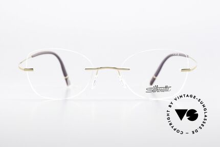 Silhouette 5541 Rimless Titanium Frame, design based on the 1999 Minimal Titan Art icon, Made for Women