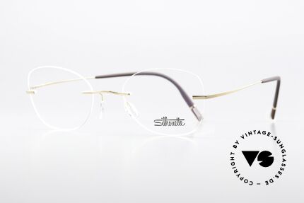 Silhouette 5541 Rimless Titanium Frame, ultra light titanium frame for ideal wearing comfort, Made for Women