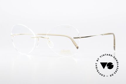 Silhouette 5538 23kt Gold Plated Edition, here with very feminine BUTTERFLY demo lenses!, Made for Women