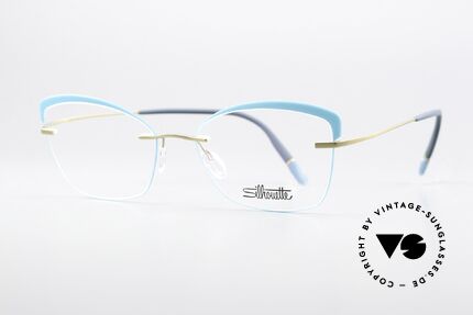 Silhouette 5518 Gold With Turquoise Accents, ultra light titanium frame for ideal wearing comfort, Made for Women