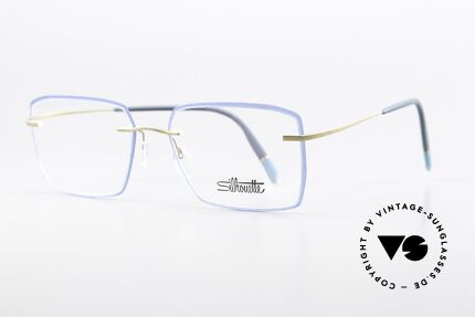 Silhouette 5518 Ocean Blue Accents Gold, ultra light titanium frame for ideal wearing comfort, Made for Women