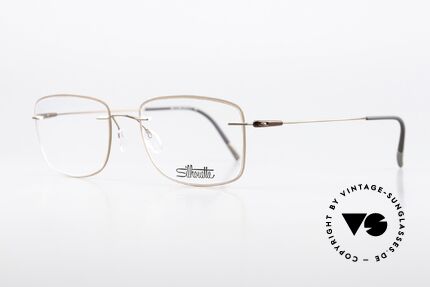 Silhouette 5500 Colorwave Core Accent Rings, strikingly angular rimless glasses with “acetate core”, Made for Men and Women