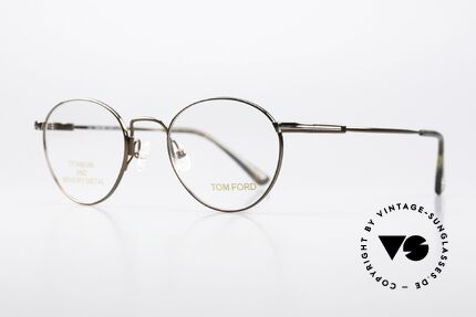 Tom Ford TF5418 Made In Japan Panto Frame, brilliant MEMORY METAL = flexible, durable, light, Made for Men and Women