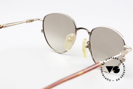 Jean Paul Gaultier 57-2276 90's Vintage Sunglasses, bronze/copper frame with brown-gradient lenses, Made for Men and Women