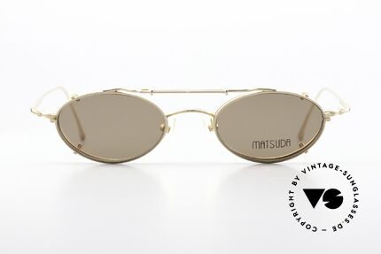 Matsuda 10139 Clip On Vintage Frame 90s, rare 90's frame with clip-on (for 100% UV protection), Made for Men and Women