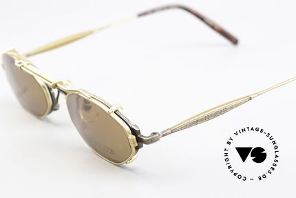 Matsuda 10122 90's Eyewear With Sun Clip, made with attention to detail (check all the engravings), Made for Men and Women