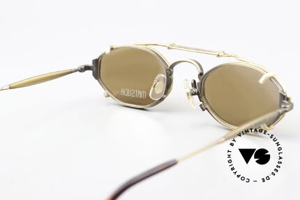 Matsuda 10122 90's Eyewear With Sun Clip, unworn rarity for people, who can appreciate this effort, Made for Men and Women